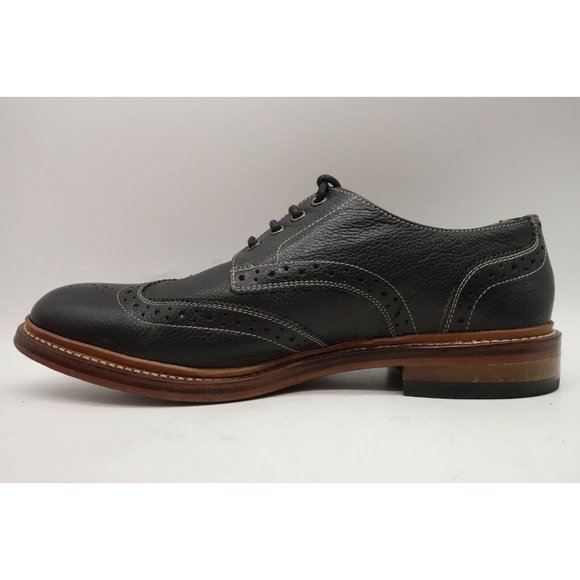 Stacy Adams Black Leather Wingtip Lace Up Dress Oxfords Shoes Men\'s 10.5 D main image 5